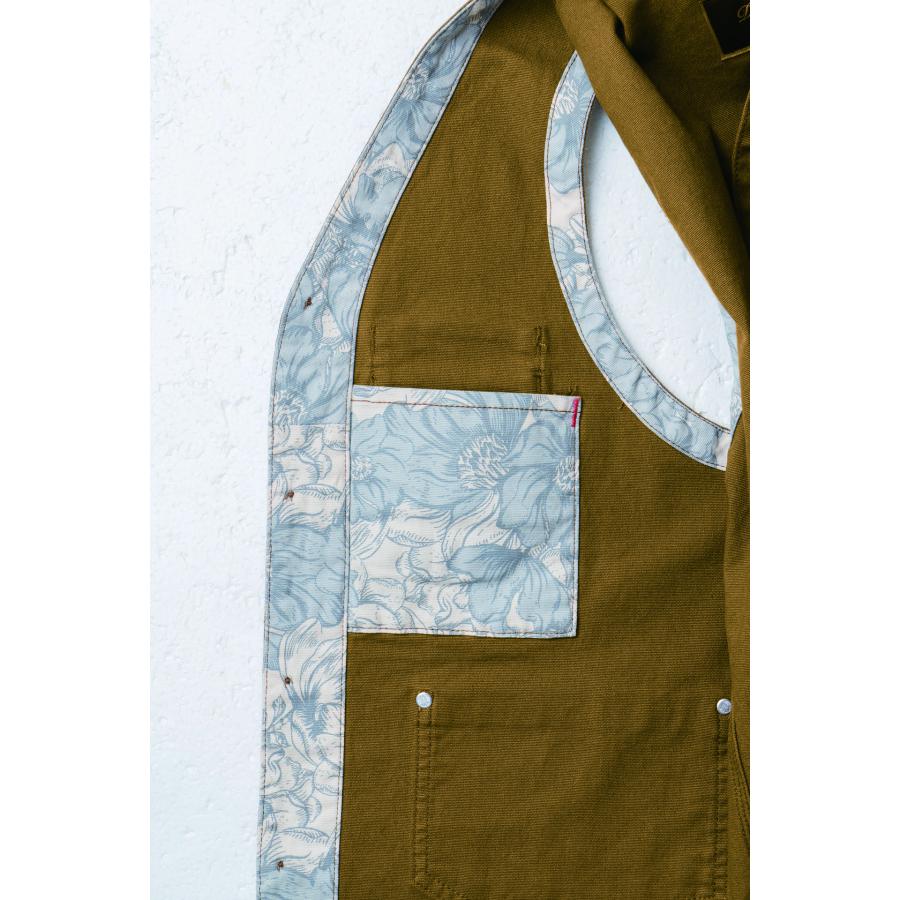 DANDY DAD ベスト 1472-06 メンズ レディース ワークベスト デニム風