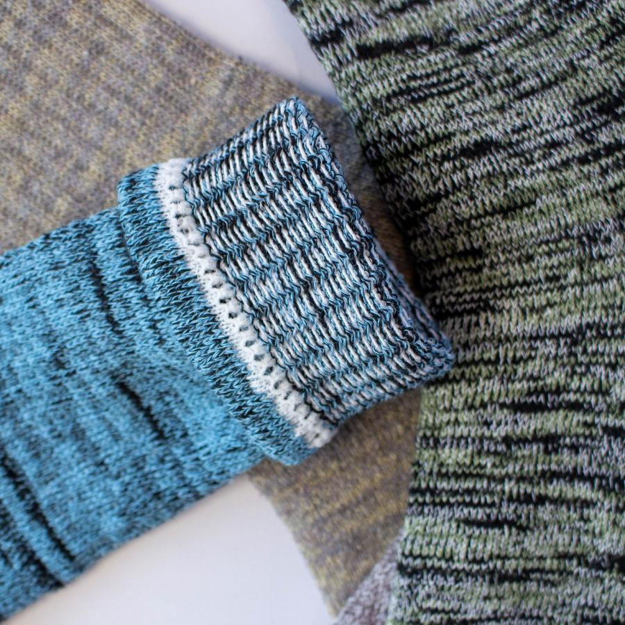 ぐんそく次郎 先丸ソックス 27｜5足組 綿混 ズレにくい 丈夫な履き口 ワークソックス｜24?27cm 杢柄アソート |  | 14