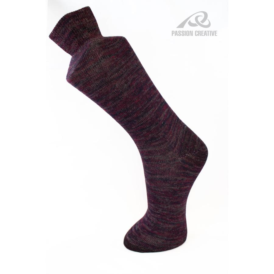 ぐんそく次郎 先丸ソックス 27｜5足組 綿混 ズレにくい 丈夫な履き口 ワークソックス｜24?27cm 杢柄アソート |  | 03