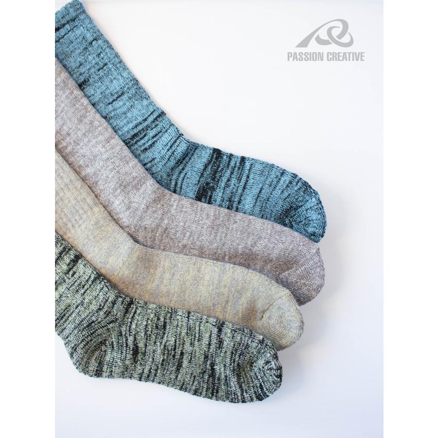 ぐんそく次郎 先丸ソックス 27｜5足組 綿混 ズレにくい 丈夫な履き口 ワークソックス｜24?27cm 杢柄アソート |  | 05