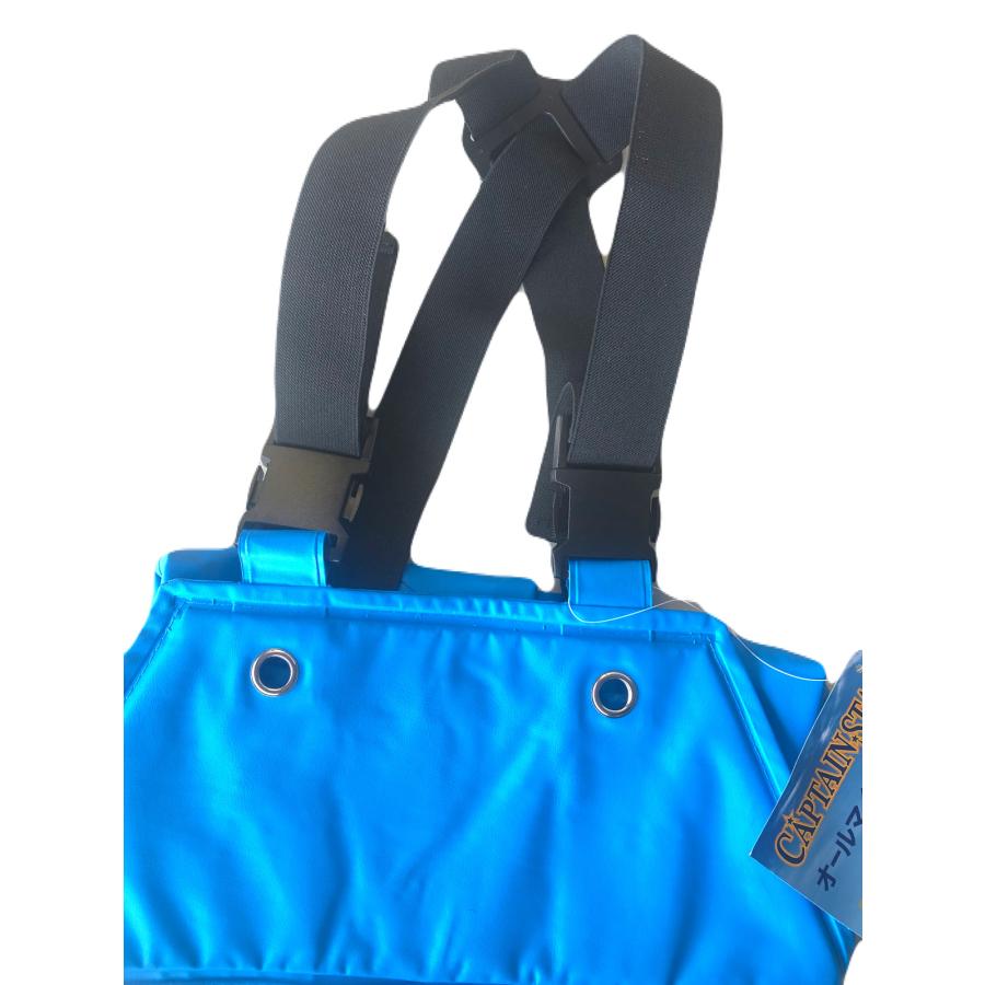 キャプテンスター 水産サロペット 282｜耐油・耐寒-25℃｜強力防水 PVC｜漁業・加工・養殖・洗浄作業向けレインウェア｜M〜3L |  | 02