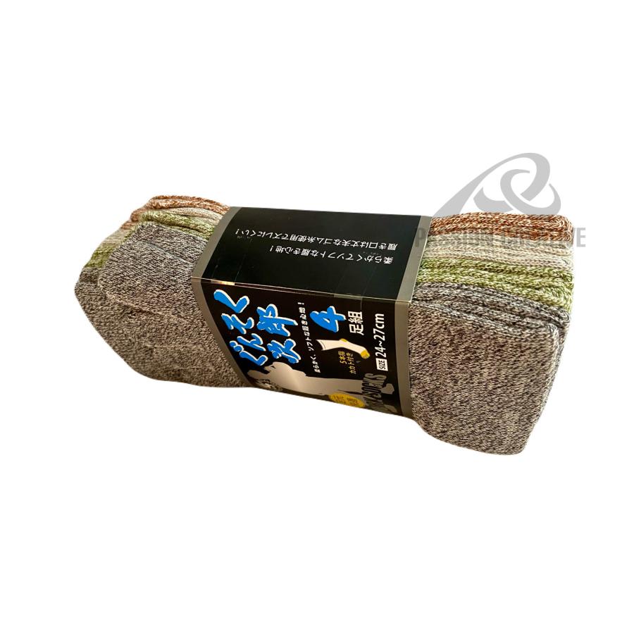 ぐんそく次郎 5本指ソックス 29｜4足組 綿混 ズレにくい 丈夫な履き口 ワークソックス｜24~27cm |  | 01