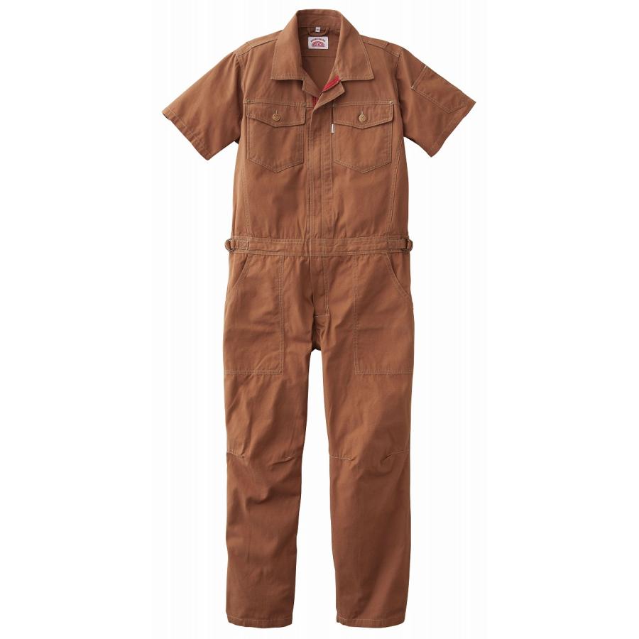 ワークウェア 半袖カバーオール ROUND HOUSE RH3003 キャンバス 綿100％ 丈夫な作り 作業着 DIY アウトドア ストリート カジュアル 裾上げ対応可 S〜4L | ROUND HOUSE | 03