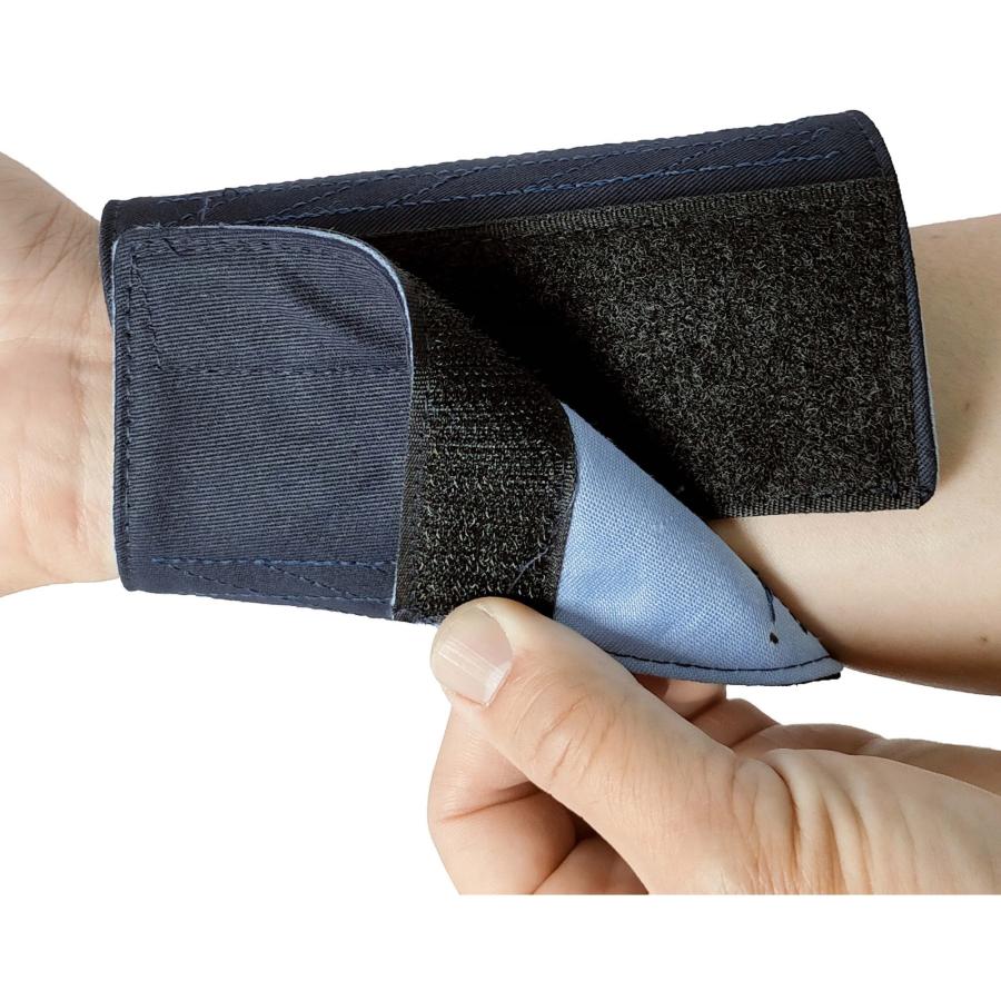 マジック手甲 12cm 綿100％ 通気性抜群 L/LLサイズ 紺色 作業用手甲