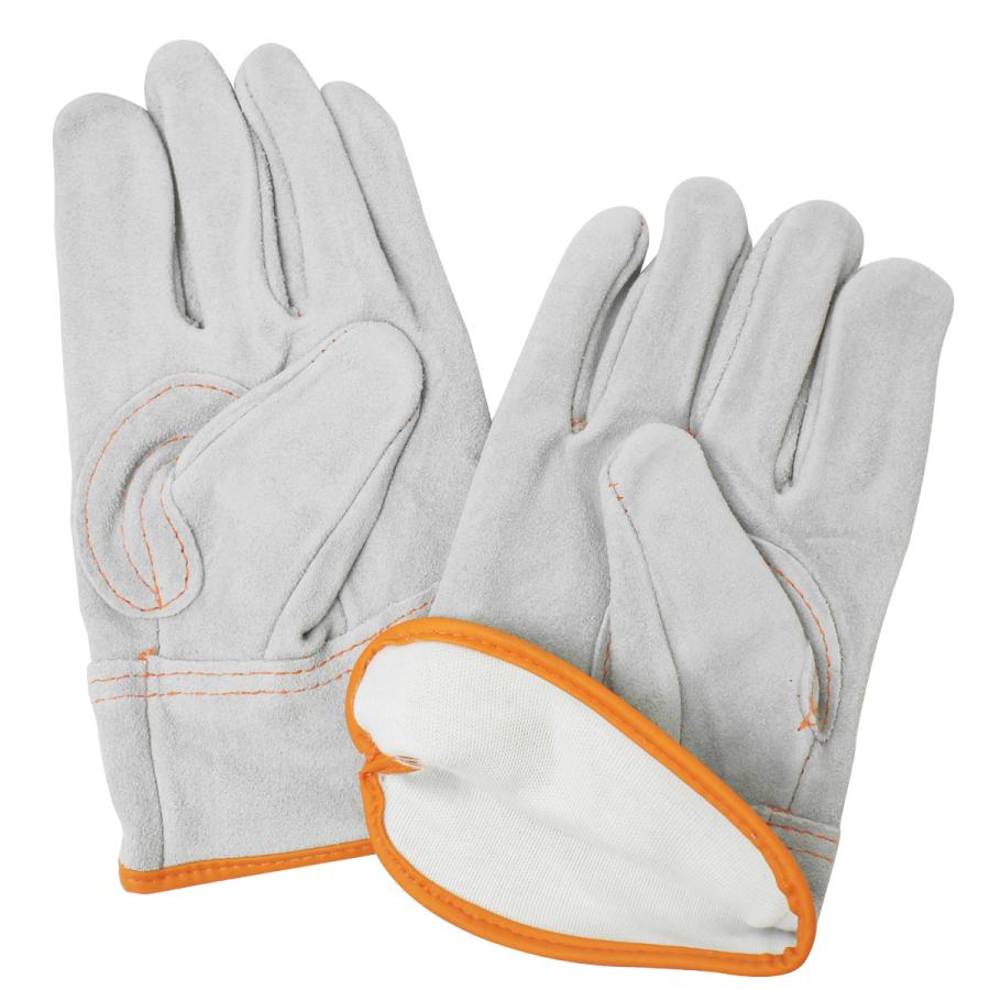 ACE ACE GLOVE 内綿付き牛床革手袋 オイル加工 外縫い 親指アテ付