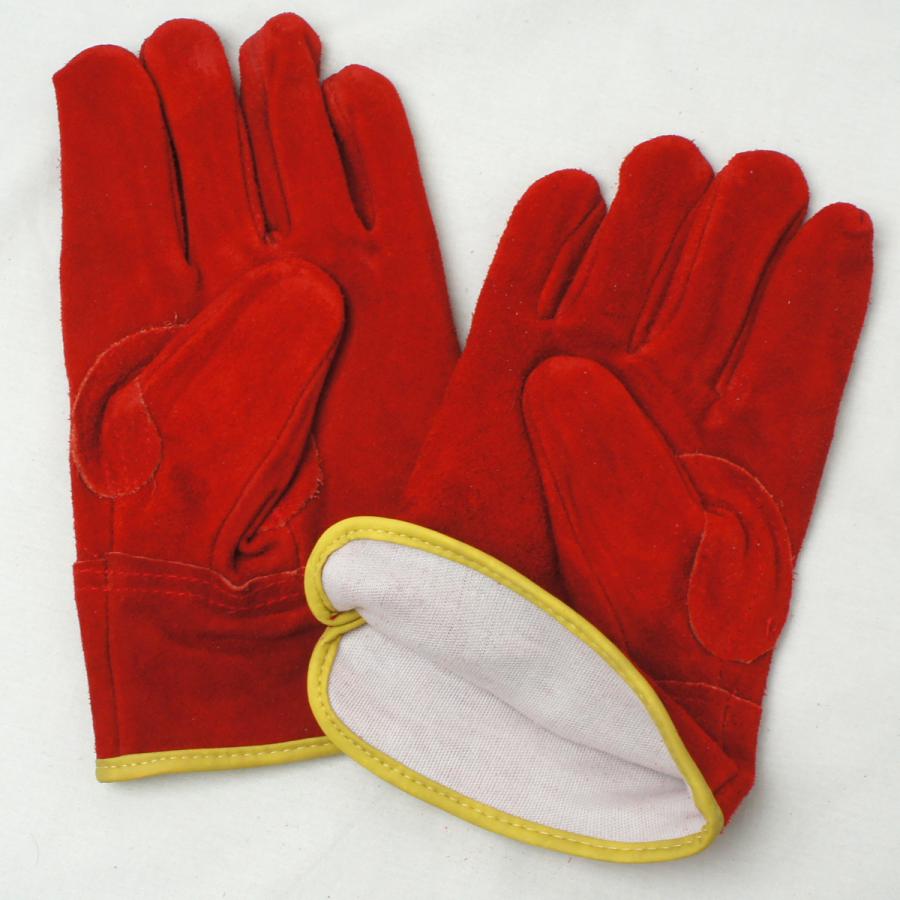ACE ACE GLOVE 内綿付き牛床革手袋 オイル加工 外縫い 親指アテ付