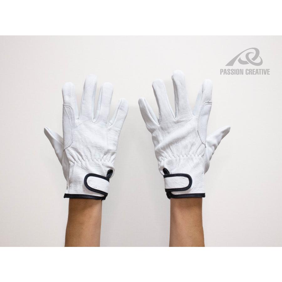 羊革 作業用手袋 アテ付き 袖口マジック L/LL｜柔軟・高耐久 プロ仕様