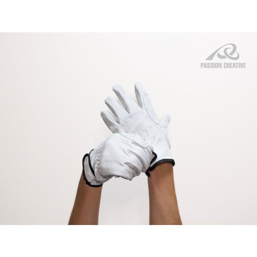 羊革 作業用手袋 アテ付き 袖口マジック L/LL｜柔軟・高耐久 プロ仕様