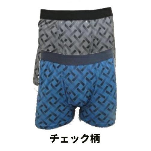 消臭加工 紳士ボクサーパンツ リプリーブ素材 快適フィット メンズ 下着 サステナブル 吸汗速乾 チェック/ボーダー/ドット/迷彩 M L LL 抗菌 防臭 |  | 06