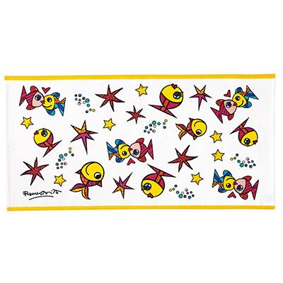 アイトス ロメロ・ブリット バスタオル BRITTO アートタオル 綿100