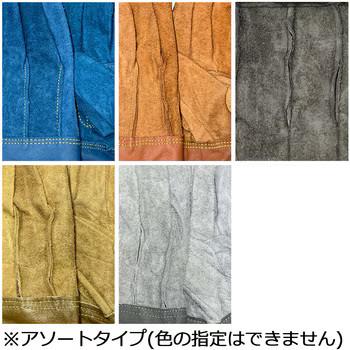 No.902 レザークラフト 外縫い 革手袋 内綿付き 牛クレスト ソファー革（裏返し） 色アソート M/L/LL 作業用 アウトドア 日曜大工 | パッションクリエイティブ | 08