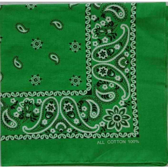 10枚組 バンダナ 綿100％ 53cm 大判 無地 ユニセックス 多用途 グリーン ホワイト イエロー 吸汗 速乾 おしゃれ アウトドア ペット用 ヘアアクセサリー |  | 02