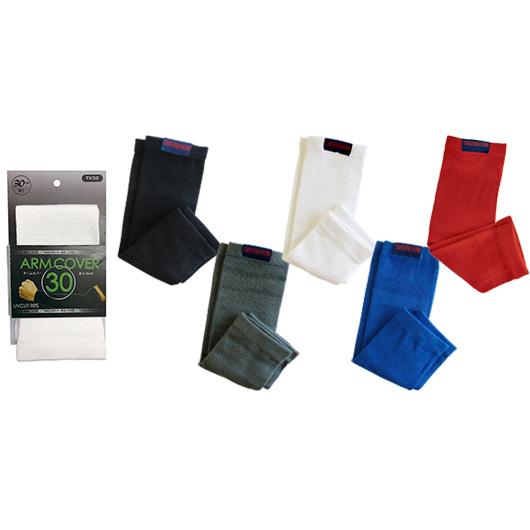 竹糸くん アームカバー ロング TK02 30cm 幅90mm UVカット98%以上 冷感 ひんやり 吸水 放湿 伸縮 手洗いOK レーヨン80% ブラック グレー ホワイト 紺 レッド |  | 06