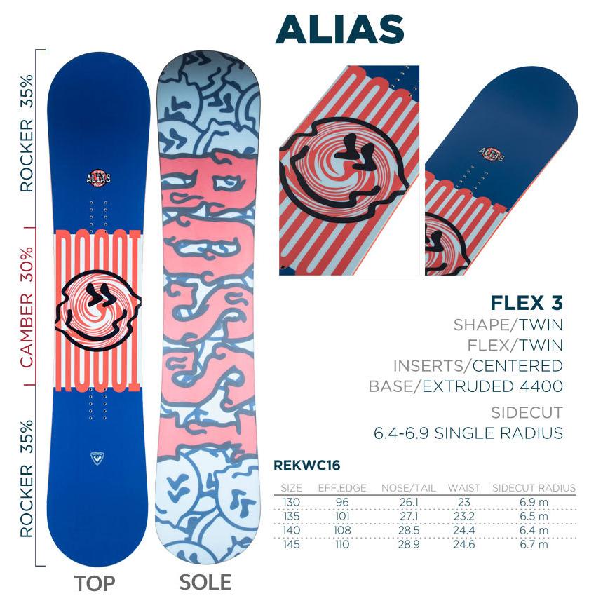ROSSIGNOL ロシニョール スノーボード 21-22 ALIAS REKWC16 130 ROSSIGNOL ロシニョール スノーボード 21-22 ALIAS REKWC16 130