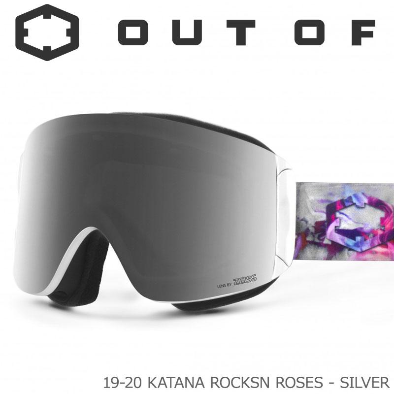 人気no 1 本体 Out Of スノーゴーグル 19 W0g6005 Katana Rocks N Roses Silver 大人用 ミラー くもり止め ダブル レンズ 爆安プライス Www Muslimaidusa Org