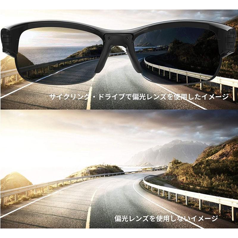 SWANS スワンズ 偏光 サングラス LN-0053 BK/PR LUNA ブラック
