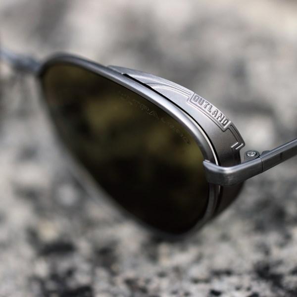 サングラス OUTLAND SELENGA OL-405 GMR 偏光ULTRAライトグリーン 両面 