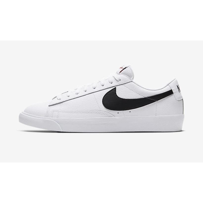 NIKE BLAZER LOW LEATHER BLACK/WHITE ナイ 