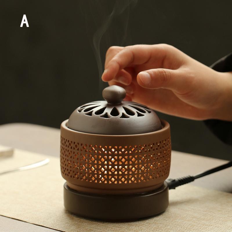 電気香炉 電子香炉 お香立て おしゃれ アロマセラピー香炉