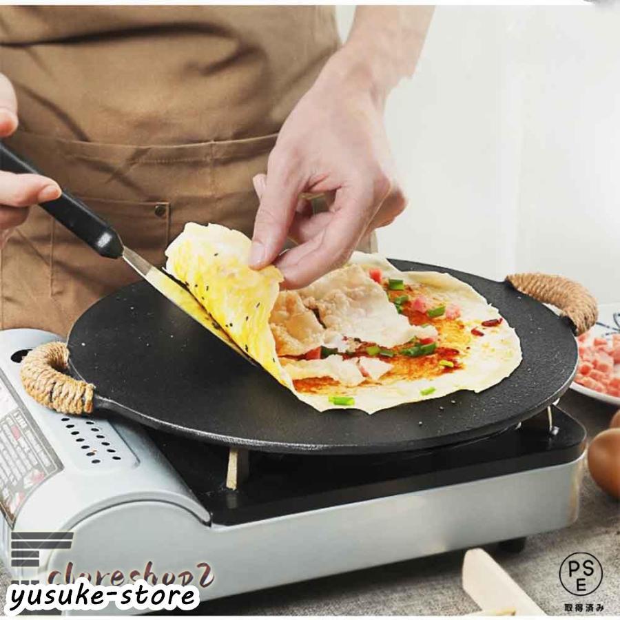 クレープパン 30cm クレープ トンボ付き IH対応 クレープ