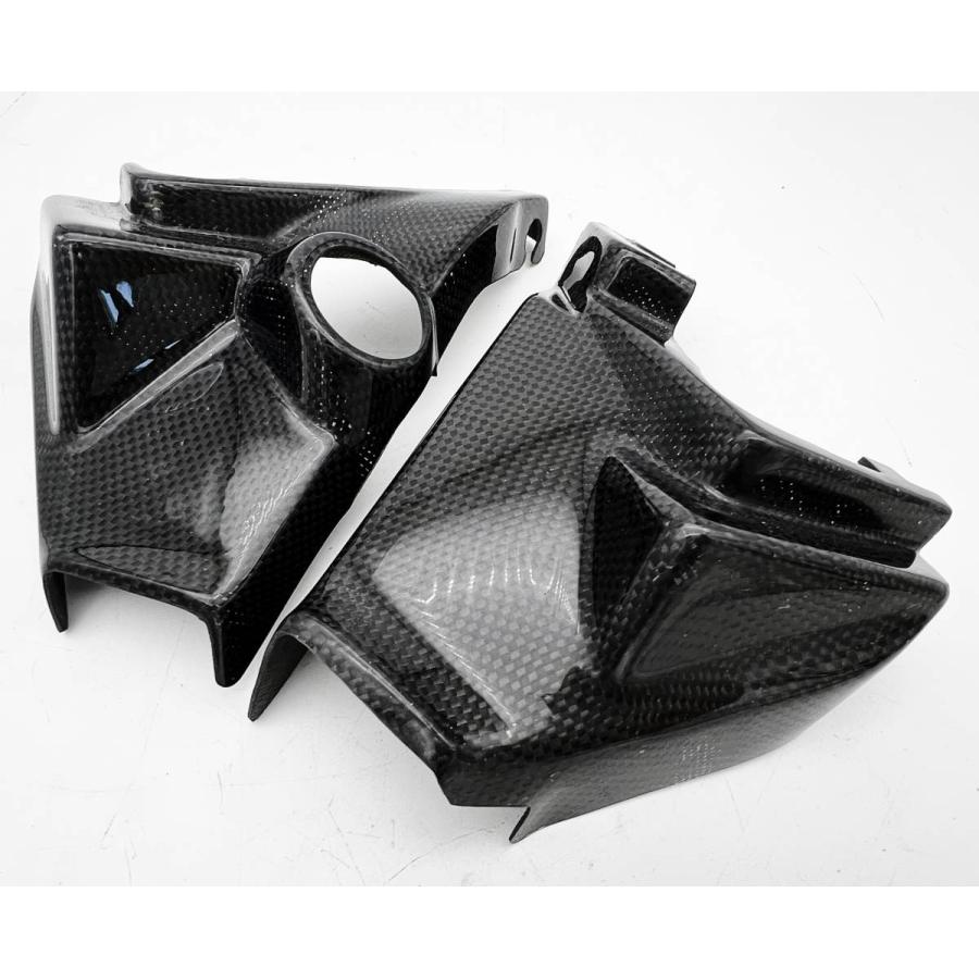 PASTEQUE V-MAX1200 カーボン ネックガーニッシュ 【平織り】 左右セット  検索:VMAX 1200 サイドカバー フレームネックカバー | 