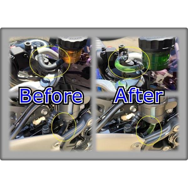 PASTEQUE Z900RS クリアフルードホース KIT 検索: ブレーキ ホース リザーバータンク マスターシリンダー |  | 04