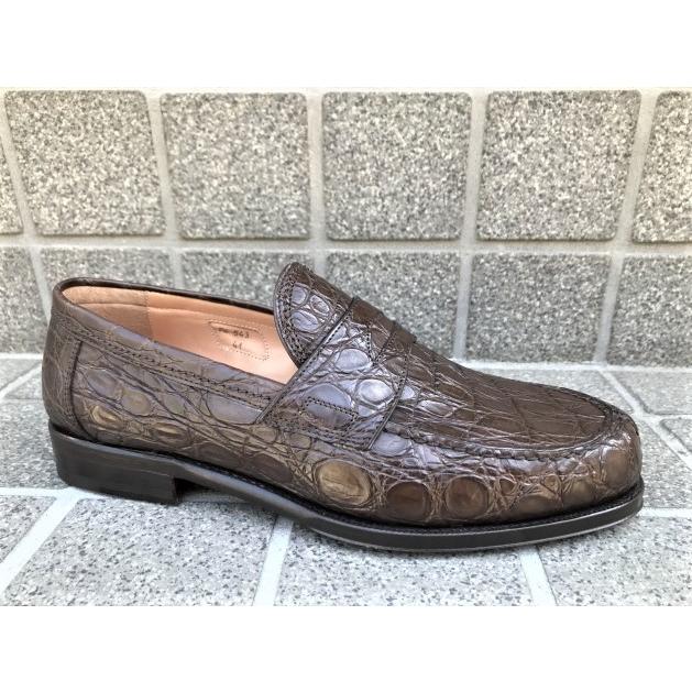 【訳あり品】 Flli.Giacometti FG543 フラテッリジャコメッティ　カイマンワニ　ローファー 【TMF3706841702】(135520円)