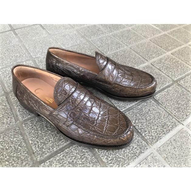 【訳あり品】 Flli.Giacometti FG543 フラテッリジャコメッティ　カイマンワニ　ローファー 【TMF3706841702】(135520円)