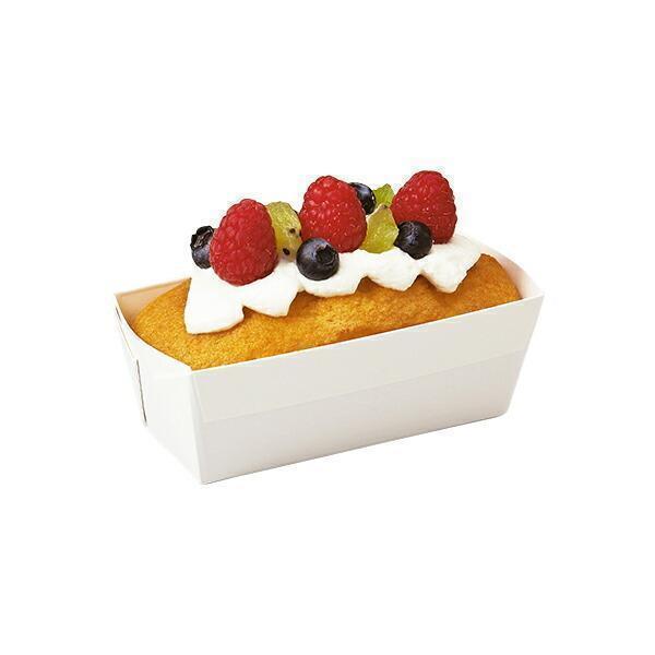 ダブル ミニパウンドトレー S 白 50枚入 パウンドケーキ型 パウンド チーズケーキ ベーキングトレー パウンドケーキ 紙型 紙 Bt81 50 かわいい