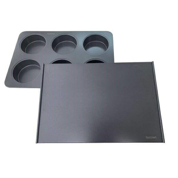 【Pastreet】イングリッシュマフィン型 6穴 シリコン製 専用フタ付 1個入 グラシンカップ KGP085-1 の商品画像