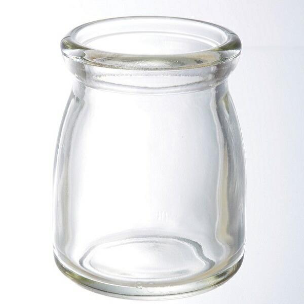 ミルクボトル 90cc (無地) 20個入 蓋付き 牛乳瓶 ガラス 瓶 プリン