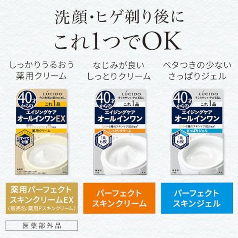 LUCIDO(ルシード) 医薬部外品 薬用パーフェクトスキンクリームEX 40才からの 男性用 保湿 シワ シミ オールインワン 90グラム｜pasworksn｜04