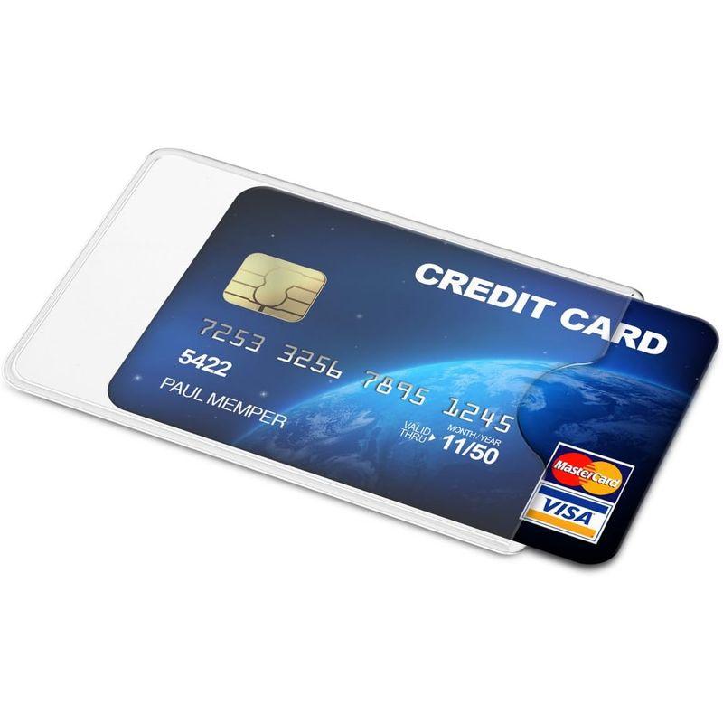 kwmobile 10x カード 保護ケース プロテクター - IDカードホルダー クリアケース 硬質ケース カード入れ カードケース -｜pasworksn｜02