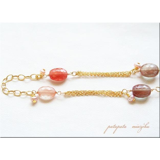 アンデシン ブレスレット ゴールド ハンドメイド : パタパタ民族