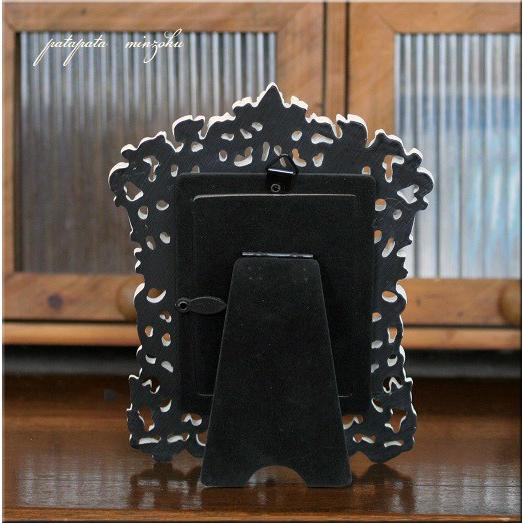 ゴシック フォトフレーム ホワイト アンティーク調 写真立て