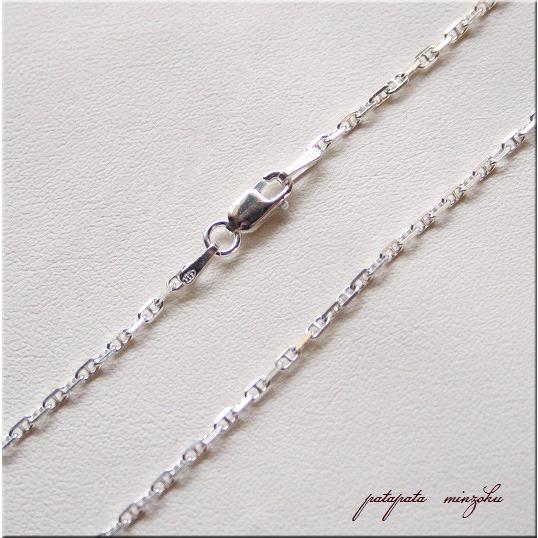 1085 SILVER925 ITALY 4面カットロロマリーナネックレスチェー ロロ マリーナ チェーン 1.6mm 40cm SV925 4面カット イタリア 製