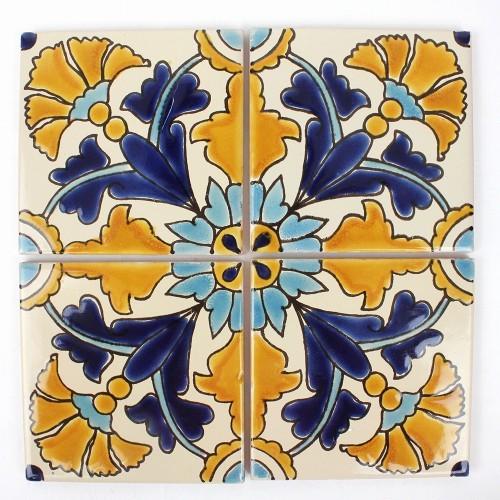 週末価格 アンティーク タイル お茶室 2点 手描き 週末価格