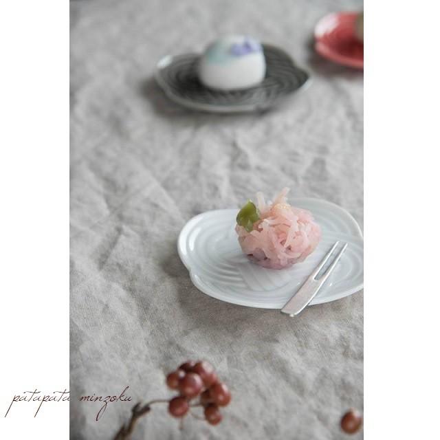 小田陶器 結 (musubi) 水引 10.8cm 小皿 陶器 美濃焼 陶器 やまに