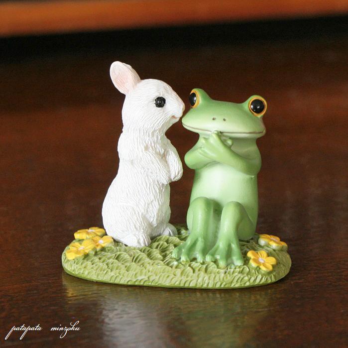 Copeau コポー シロウサギのキス 置物 ダイカイ オブジェ ウサギ
