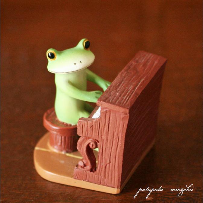 Copeau コポー ピアノを弾くカエル 置物 ダイカイ オブジェ カエル