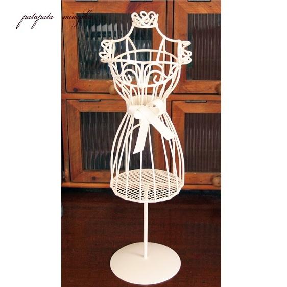 アイアン ミニ トルソー アンティーク調 アクセサリー ホワイト ディスプレイ マネキン トルソー ペット服 オブジェ 店舗什器 Ob6a パタパタ民族 通販 Yahoo ショッピング