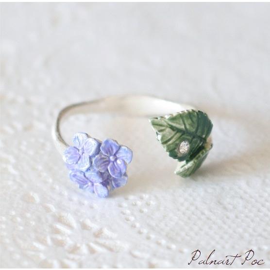 アジサイリング パルナートポック ブラフシューペリア リング 紫陽花 あじさい 花 Pb137p パタパタ民族 通販 Yahoo ショッピング