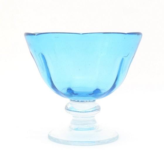 イラン アイスクリーム グラス ブルー イランガラス 吹きガラス パフェ グラス Pfg3w パタパタ民族 通販 Yahoo ショッピング