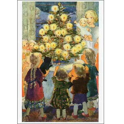 【原画】「カナシミのメリークリスマス」絵画 クリスマスカード ミリ・ウェーバー メリークリスマス スイス 製