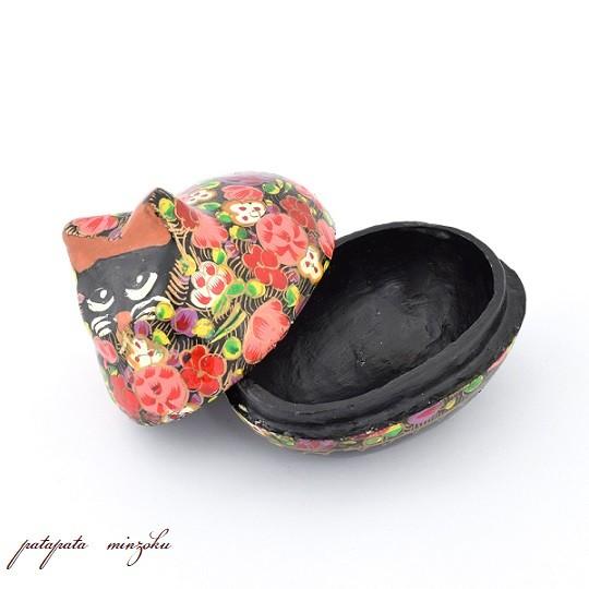 ペーパーマッシュ お座りネコ ブラック アンティーク調 小物入れ アクセサリーボックス 猫 ねこ 雑貨 Rib6qw パタパタ民族 通販 Yahoo ショッピング