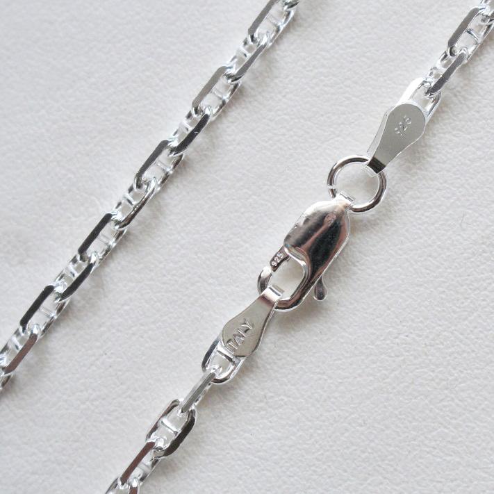 ロロ マリーナ チェーン 2.5mm 40cm SV925 4面カット イタリア 製