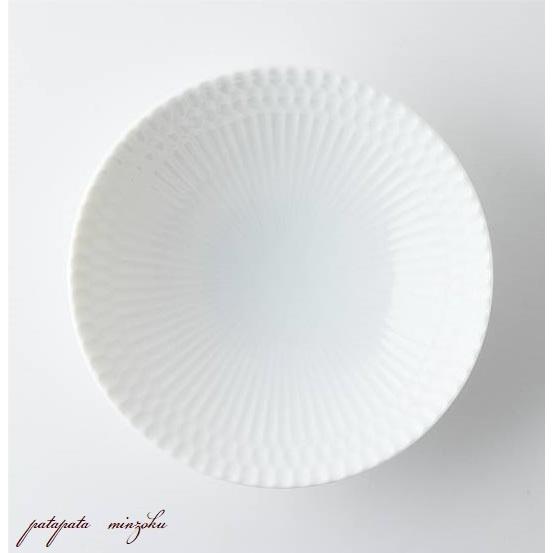 小田陶器 さざなみ 13cm 取鉢 深皿 白 美濃焼 陶器 皿 陶器