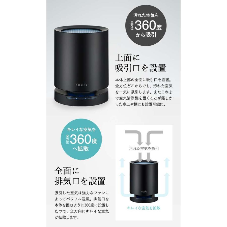 cado （送料無料）cado カドー 空気清浄機 LEAF 120 (15畳タイプ
