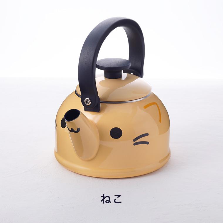 富士ホーロー どうぶつやかん 1.8L ケトル DOY-1.8K ねこ ぱんだ 送料