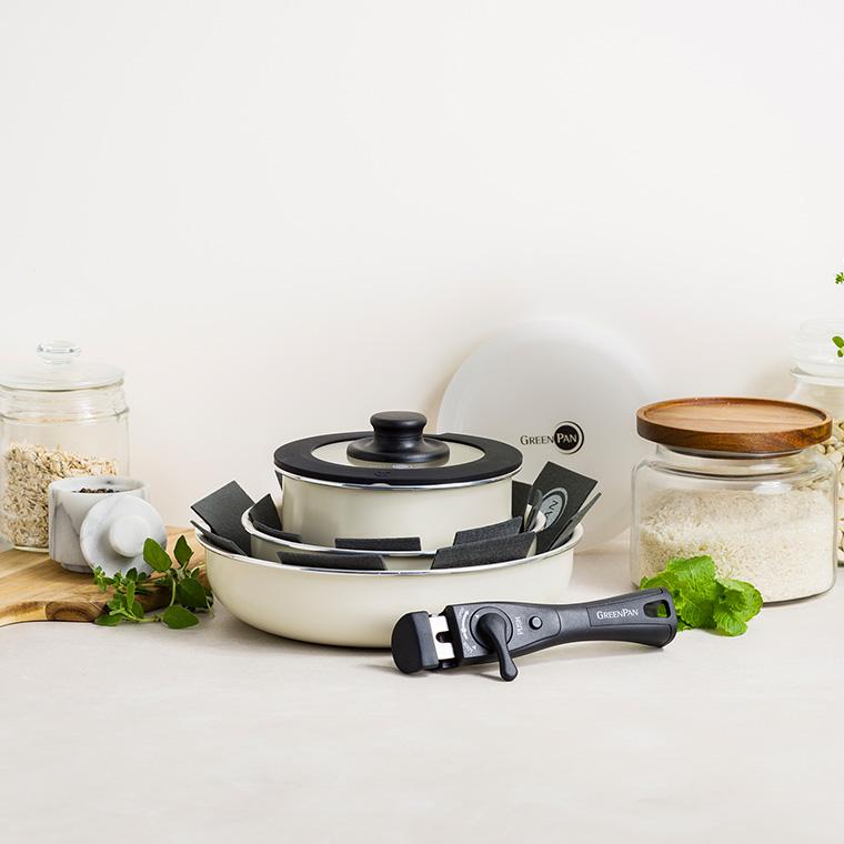 GREEN PAN（グリーンパン） クリックシェフ 8点セット CC009791-104